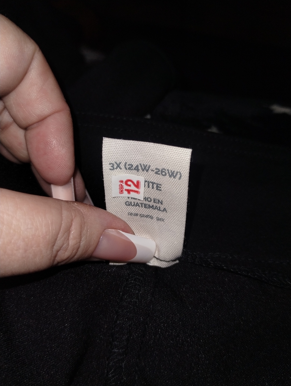 Terra & Sky Plus Size Black Ankle Pull-On Pants. 3X Petite - Picture 7 of 11